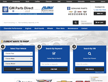 Tablet Screenshot of gmpartsdirect.com